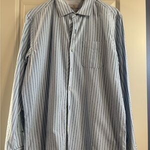 Tommy Bahama Light Blue Striped Dress Shirt